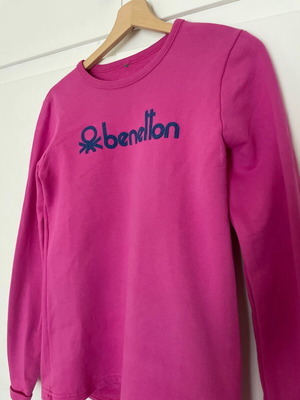 Benetton φούτερ ροζ σαν καινούργιο, μέγεθος 158 cm για 13 ετών