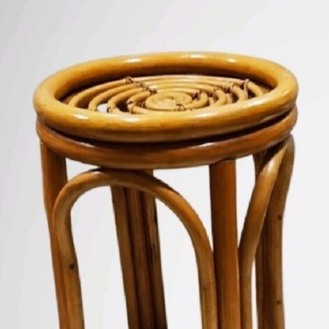 Bamboo Flower Stand stool like new, boho chic decor