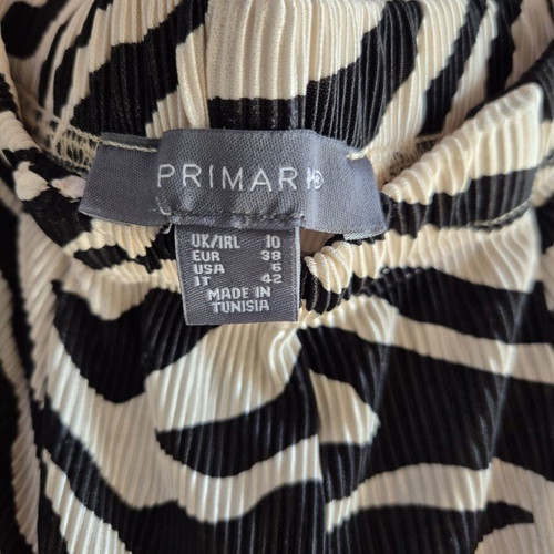 Primark zebra print palazzo pants like new, size M 38 10