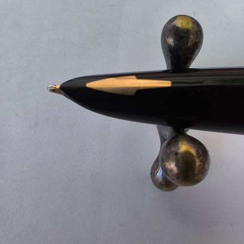 Parker 61 Flighter pen set made in England, stainless steel