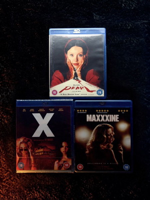 X, Pearl & MaXXXine Blu-ray τριλογία, καινούργιο, θρίλερ τρόμου