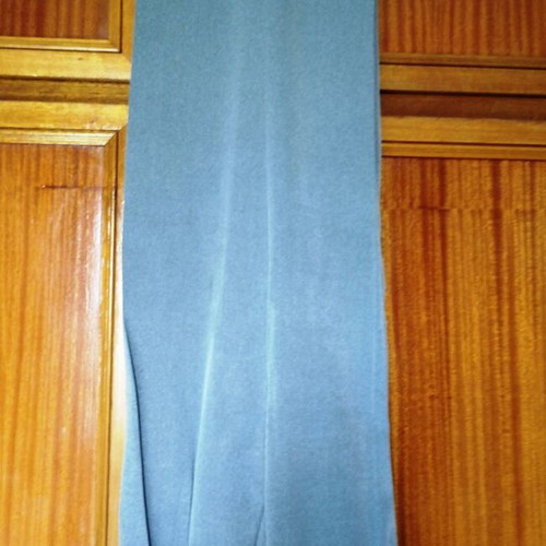Suit soft gray with wide-leg pants, like new, size 46-48