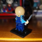 Jason Voorhees (Sack Mask) σαν καινούργιο με βάση στήριξης και μαχαίρα