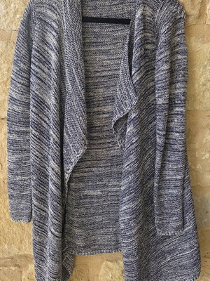 Marc O' Polo long cardigan like new, blue-ecru melange