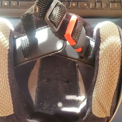 Children's ski helmet used for winter sports