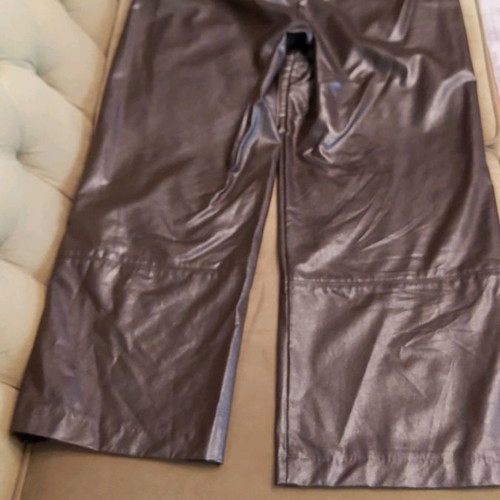 Access leather pants brown medium new