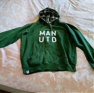 Αυθεντικό φούτερ Manchester United σε πράσινο χρώμα L/XL
