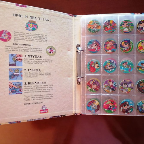 Tasty Tops album used with 40 tasty tops and 40 super tasty tops