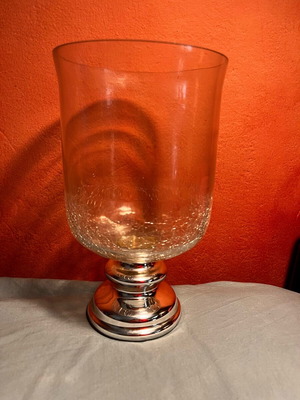 Διακοσμητικό βάζο με εφέ σπασμένου γυαλιού, σαν καινούργιο