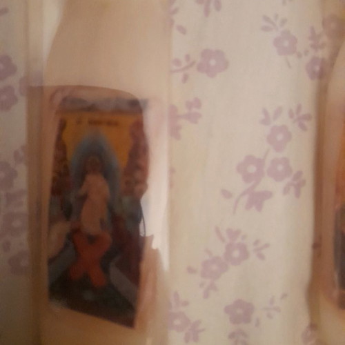Easter Resurrection candles new, pack of 2 with embossed images