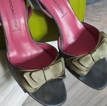 Branded sandals used, size 39.5, blue and green