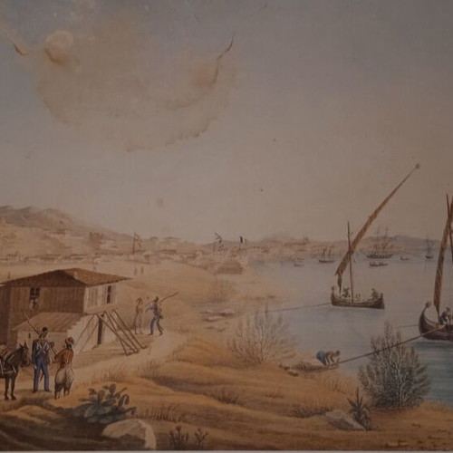 Athens watercolors used, 6 orientalist artworks