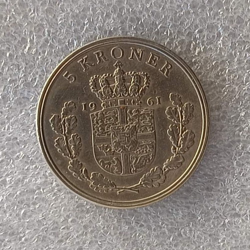 Denmark 1961 5 Kroner coin