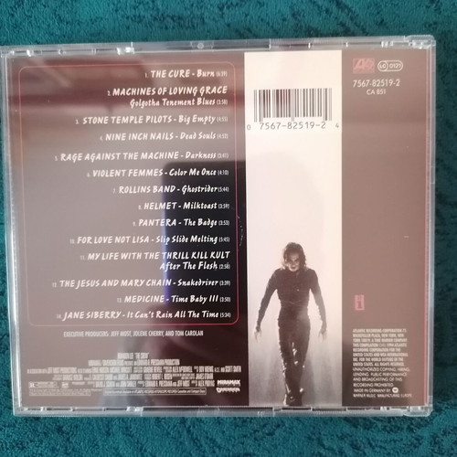 The Crow Original Motion Picture Soundtrack and movie like new