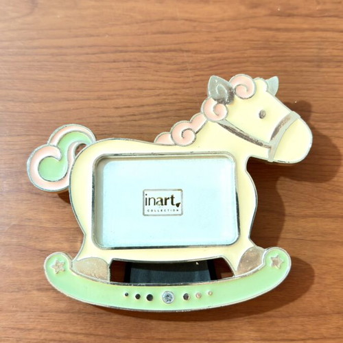 Inart Collection metal photo frame rocking horse design