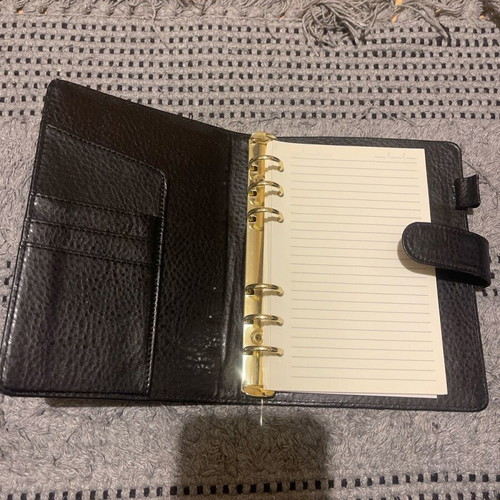 Black Organizer Binder New with Rings