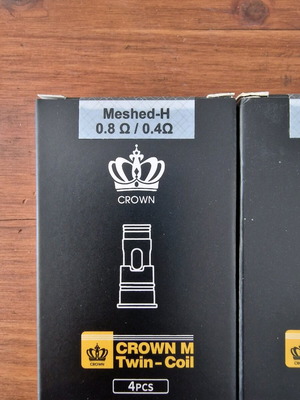 Uwell Crown M Coils New Bundle 18pcs Meshed H 0.8/0.4 Ohms Twin