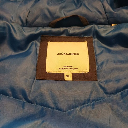 Jack & Jones Ανδρικό Μπουφάν XL σαν καινούργιο, σκούρο μπλε με γούνα