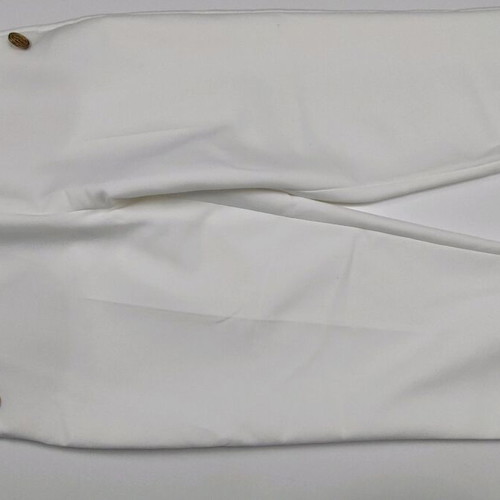 Zara pants L 40 like new, white with gold details