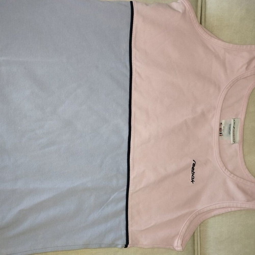 Reebok women's sports top like new, pink and purple, size L