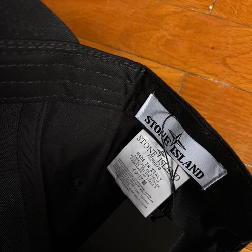 Stone Island cap new with black logo, unworn