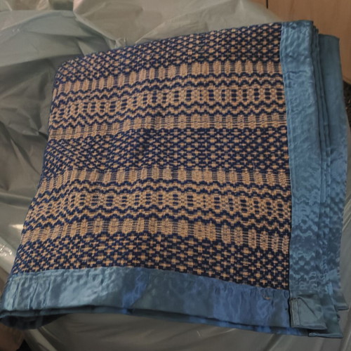 Vintage woven and knitted traditional blankets