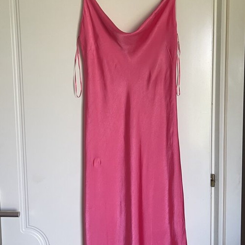 Zara satin dress, pink, size M