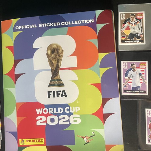 Panini World Cup 2026 sticker album 91% complete with extra stickers