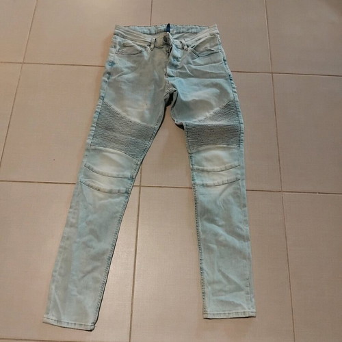 H&M jeans elastic, like new, turquoise