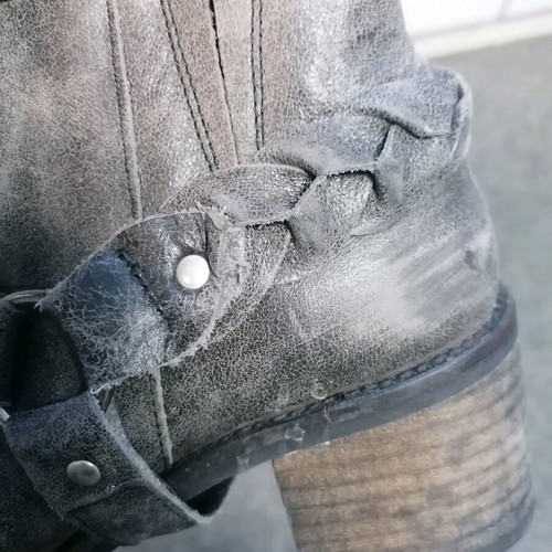 KG Kurt Geiger leather ankle boots used, gray, size 39