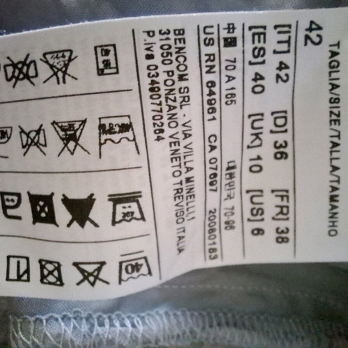 Benetton women's pants like new, gray, straight fit