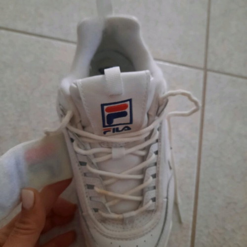 Fila athletic shoes used, white, size 37.5