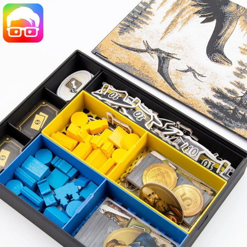 Bone Wars Board Game Organizer 3D Printed for Sleeved Cards