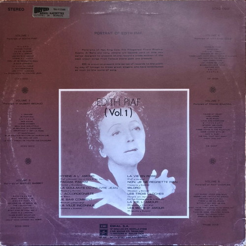 Edith Piaf Portrait vol 1 used