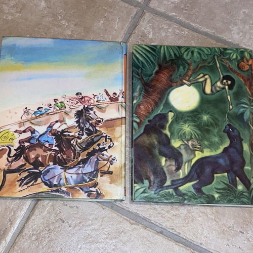 Children's books Ben Hur and The Mowgli used, 2 pieces