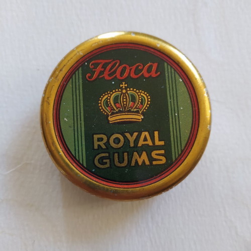 Vintage tin box from Floka gum like new