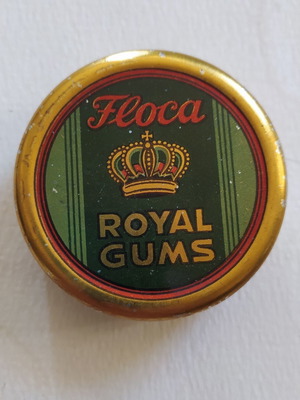 Vintage tin box from Floka gum like new