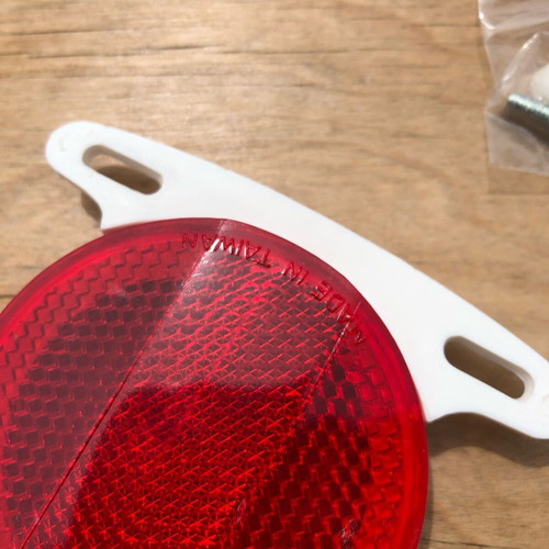 Bicycle spoke reflectors pair orange-red new