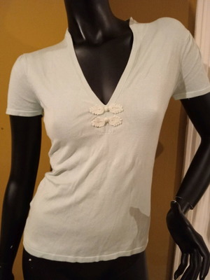 Laura Ashley turquoise blouse new, size M