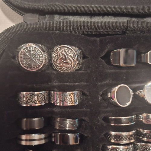 Stainless Steel Men's Rings No 12 like new, pack of 40