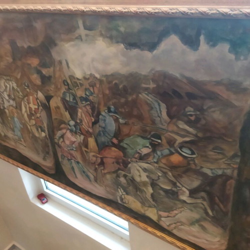 Oil painting on canvas new, signed by artist Metaxa.e