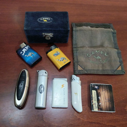 Camel lighters and various used collectible set