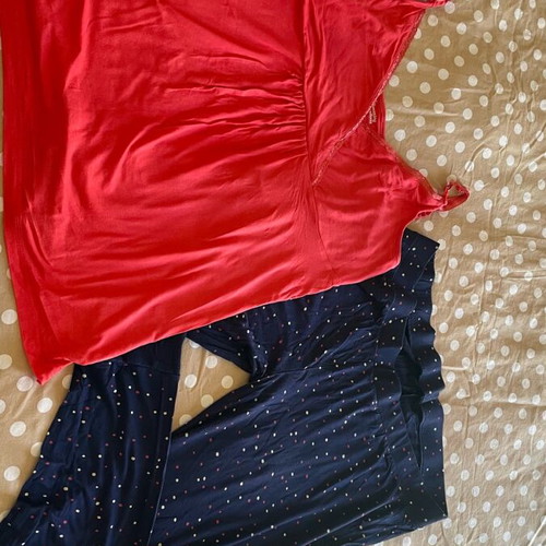 Mothercare maternity and nursing pajama set large like new, multicolor