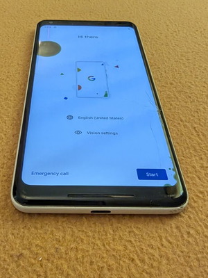 Google Pixel 2 XL 64GB refurbished, defective screen for parts or repair