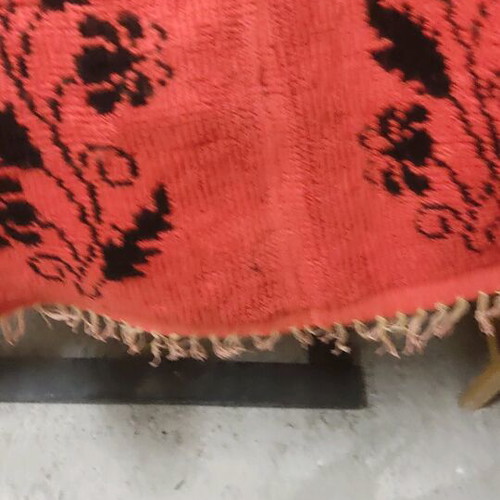 Handmade woven rug new on loom