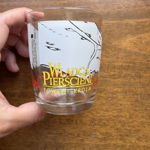 Nutella The Lord of the Rings glass Nazgul The Return of the King like new