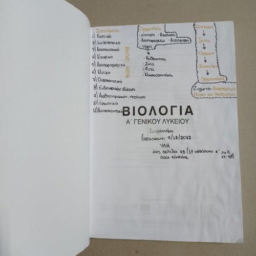 Biology A General Lyceum used, 2022 edition with few notes