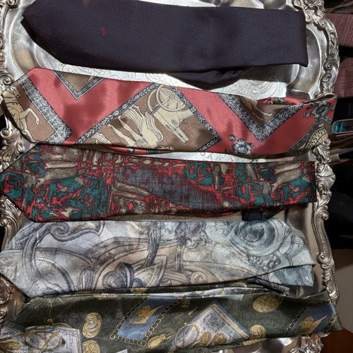 Branded handmade silk ties pack of 5 like new