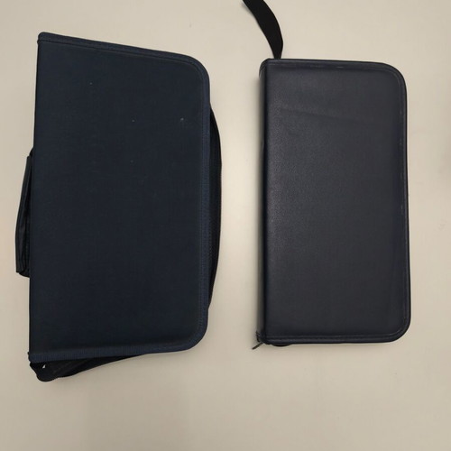 CD/DVD cases set of 2 used, blue, large and small
