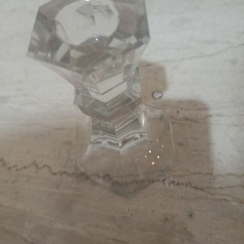Vase, ashtray and candle holder like new, crystal
